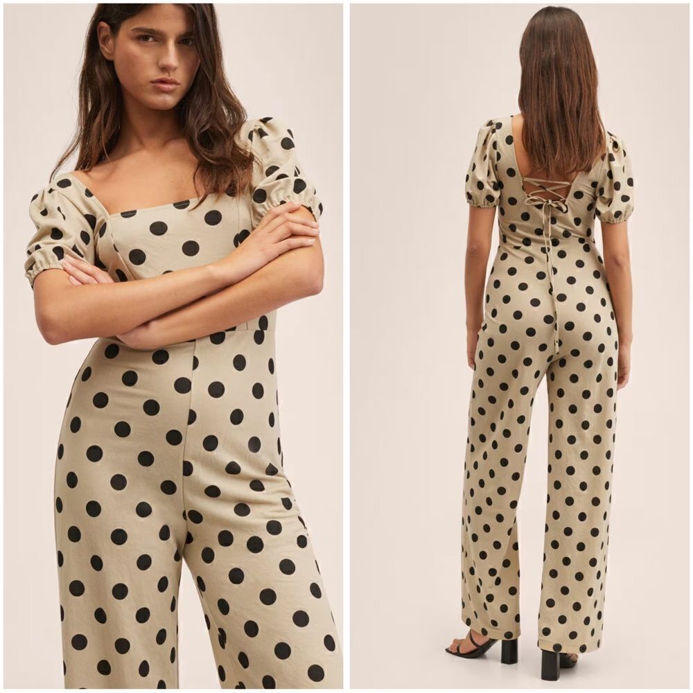 Mango Polka Dot Jumpsuit New